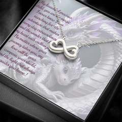 to child, endless love necklace