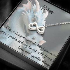 To mom, endless love necklace