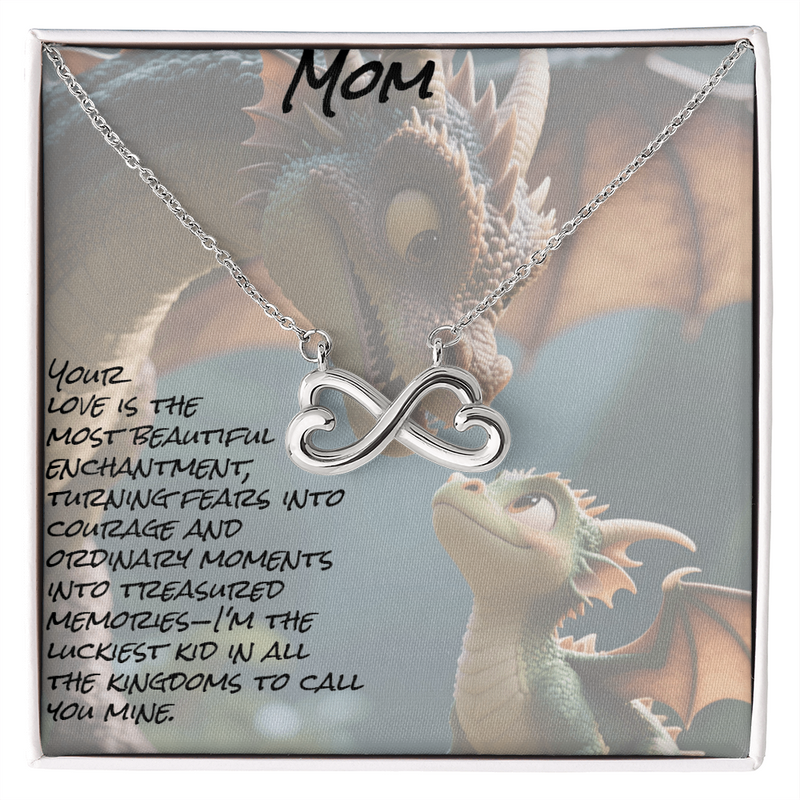 To mom, endless love necklace