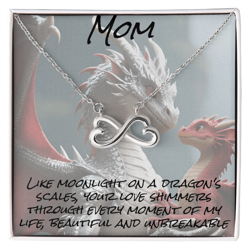 To mom, endless love necklace