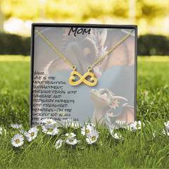 To mom, endless love necklace