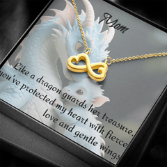 To mom, endless love necklace