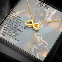 To mom, endless love necklace