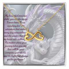 to child, endless love necklace