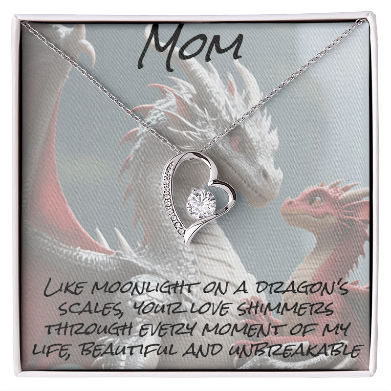 To mom, forever love necklace