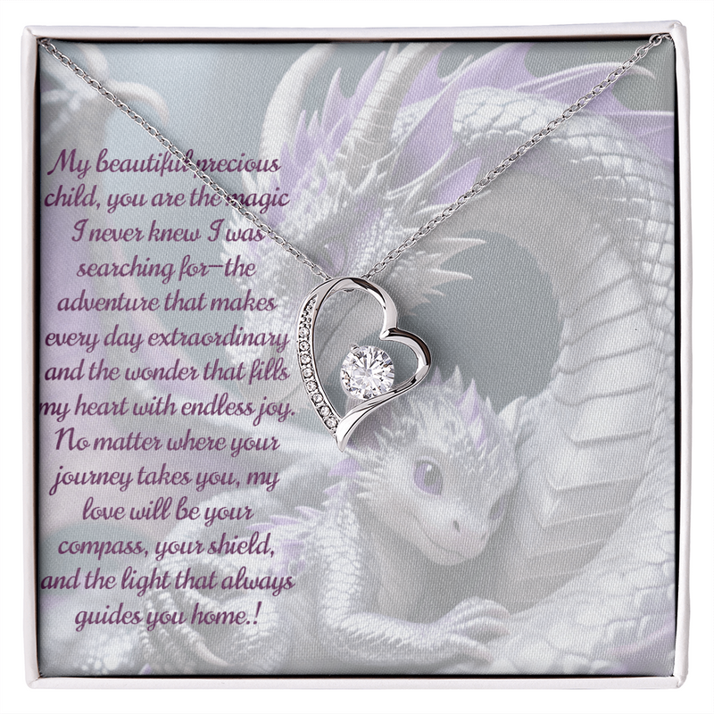 To child, forever love necklace