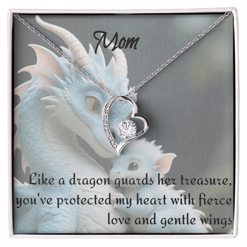 to mom, forever love necklace