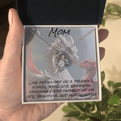 To mom, forever love necklace