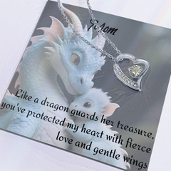 to mom, forever love necklace