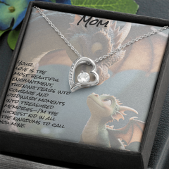 To mom; forever love necklace