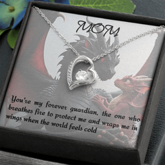 To mom, forever love necklace