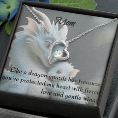 to mom, forever love necklace