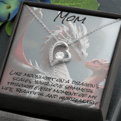 To mom, forever love necklace