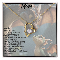 To mom; forever love necklace
