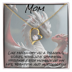 To mom, forever love necklace