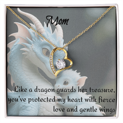 to mom, forever love necklace