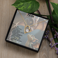 To mom; forever love necklace