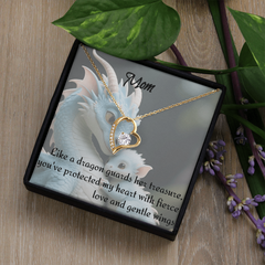 to mom, forever love necklace