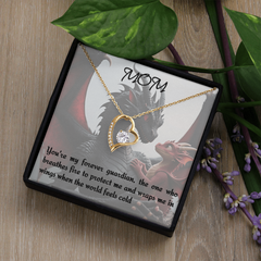 To mom, forever love necklace