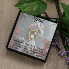 To mom, forever love necklace