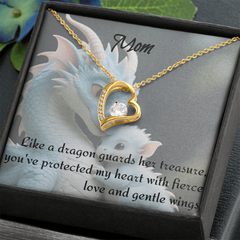 to mom, forever love necklace
